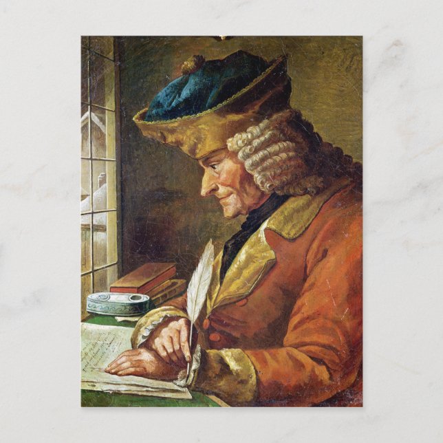 Voltaire  in his Study Postcard (Front)