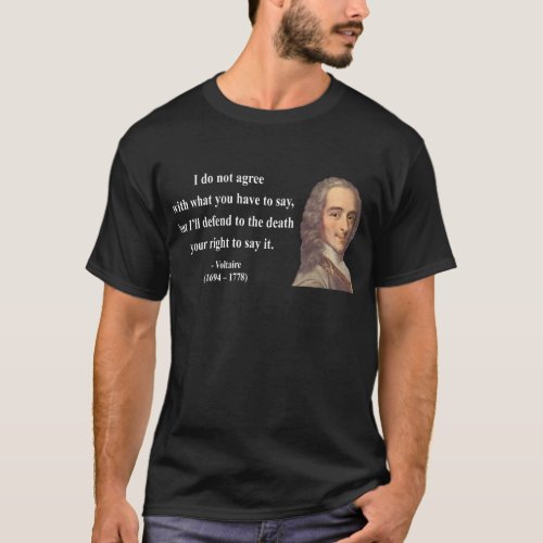 Voltaire Quote 1b T_Shirt