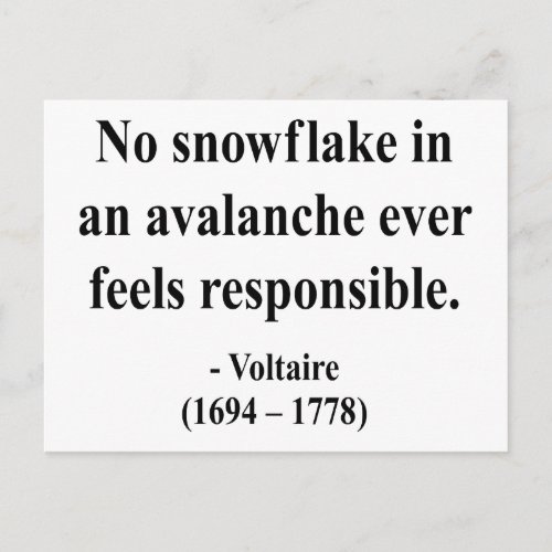 Voltaire Quote 6a Postcard