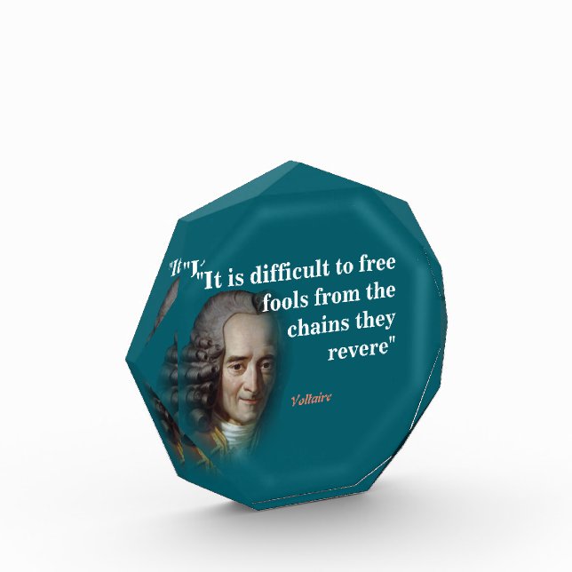 Voltaire Quote On Fools Photo Block (Left)