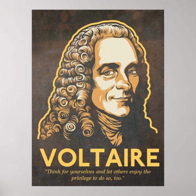 Voltaire Quote Print (Front)