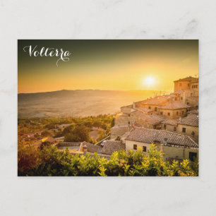 Volterra Italy Tuscany Village Travel Photo Postcard