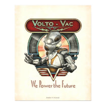 Volto-Vac Retro Robot poster (16x20")