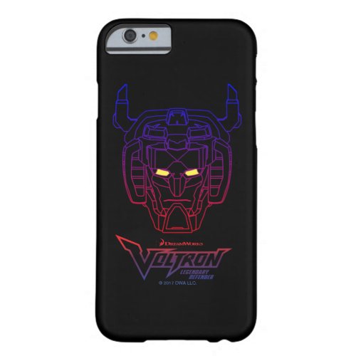 Voltron  Blue_Red Gradient Head Outline Barely There iPhone 6 Case