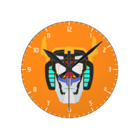 Voltron | Colored Voltron Head Graphic Round Clock