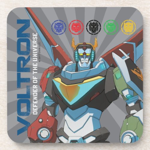 Voltron  Defender of the Universe Drink Coaster