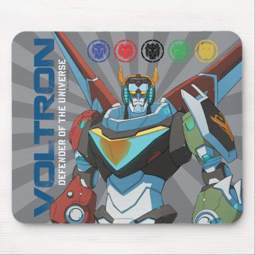 Voltron  Defender of the Universe Mouse Pad