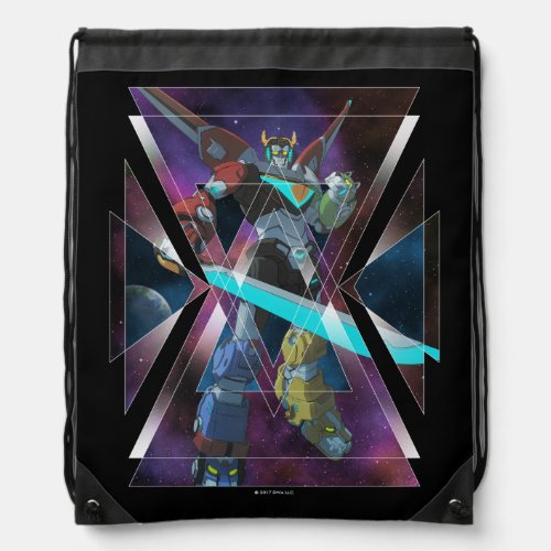 Voltron  Intergalactic Voltron Graphic Drawstring Bag