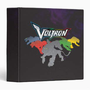 Voltron   Lions Charging 3 Ring Binder