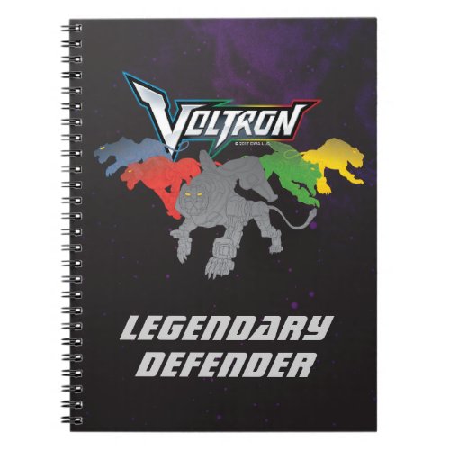 Voltron  Lions Charging Notebook