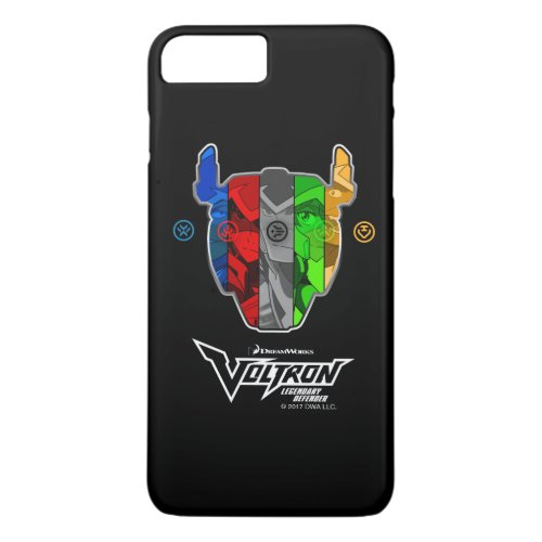 Voltron  Pilots In Voltron Head iPhone 8 Plus7 Plus Case