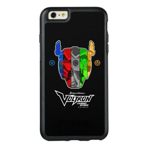 Voltron  Pilots In Voltron Head OtterBox iPhone 66s Plus Case