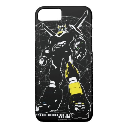 Voltron  Silhouette Over Map iPhone 87 Case