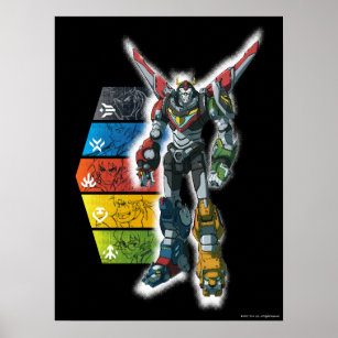 Voltron   Voltron And Pilots Graphic Poster