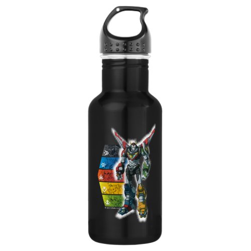 Voltron  Voltron And Pilots Graphic Water Bottle