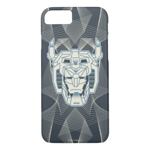 Voltron  Voltron Head Blue and White Outline iPhone 87 Case