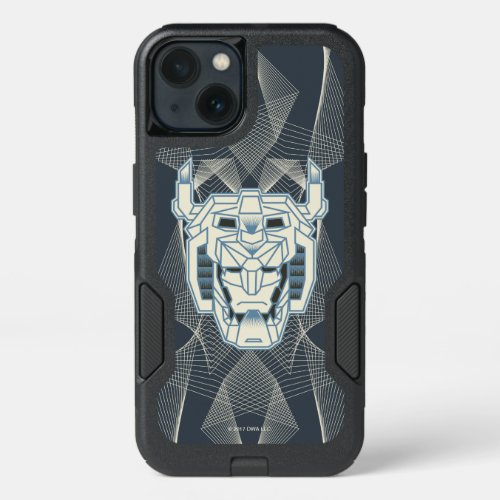 Voltron  Voltron Head Blue and White Outline iPhone 13 Case