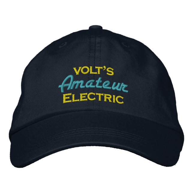 Volt's Amateur Electric Embroidered Baseball Hat (Front)