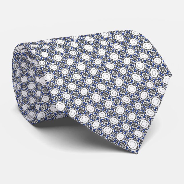 Volume four's kaleidoscope art four neck tie (Rolled)