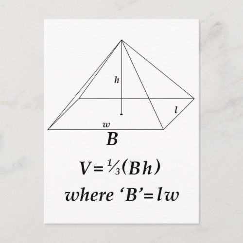 Volume of a Rectangular Pyramid Postcard