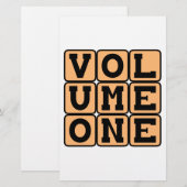 Volume One, First Volume (Front/Back)