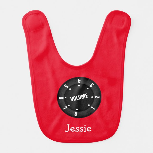 Volume Switch with Baby's Name Bib (Front)