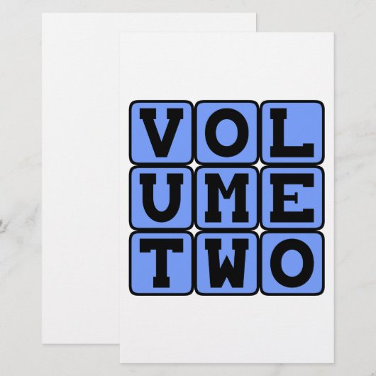 Volume Two, Second Volume (Front/Back)