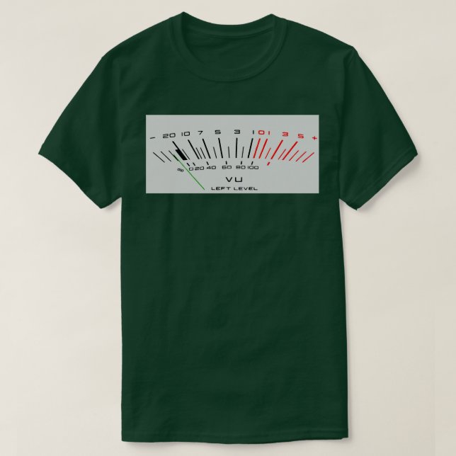 volume vu meter T-Shirt (Design Front)