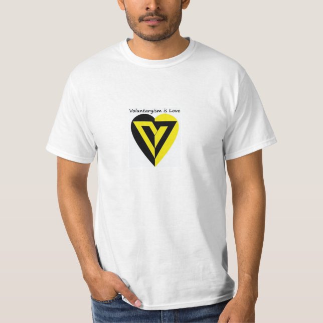 Voluntaryism is Love - T-shirt (Front)