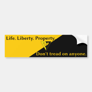 Voluntaryist Anarcho-Capitalist Bumper Sticker
