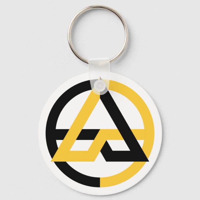 Voluntaryist Basic Button Keychain (Front)