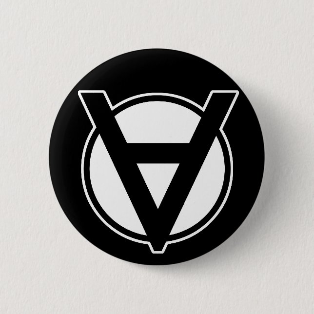 Voluntaryist Button - Black (Front)