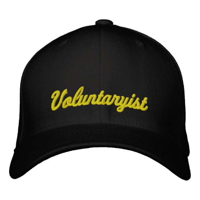 Voluntaryist Embroidered Baseball Cap (Front)