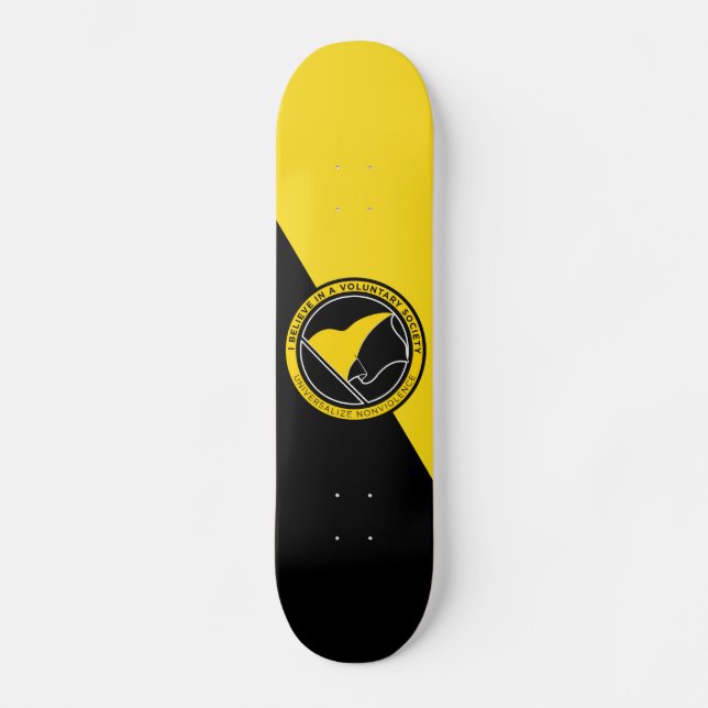 Voluntaryist Skateboard Deck (Front)