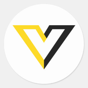 Voluntaryist V Classic Round Sticker