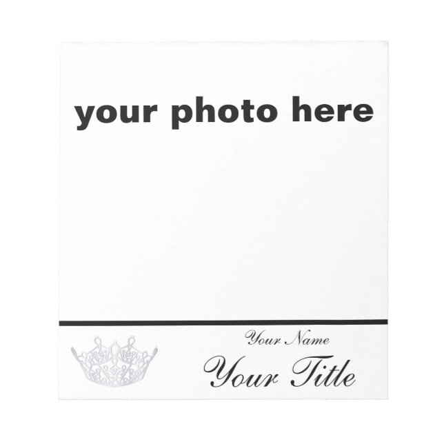 Volunteer America Pageant autograph pad - custom (Front)
