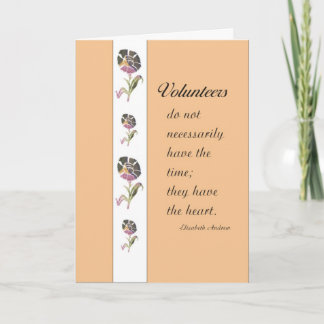 Volunteer Appreciation Card