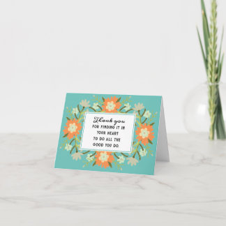 Volunteer Appreciation Card