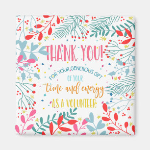 Volunteer Appreciation Christmas Magnet