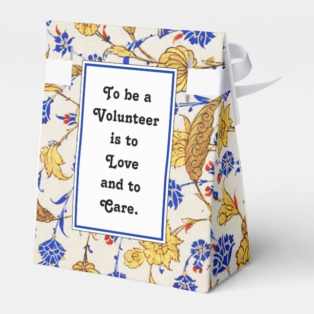 Volunteer Appreciation Favor Boxes (Back Side)