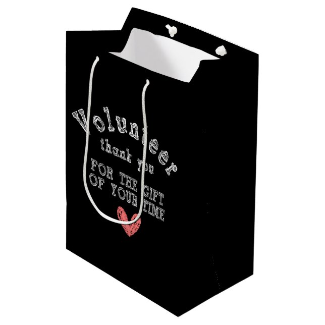 Volunteer Appreciation Gift Bag (Front Angled)