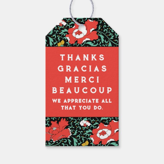 Volunteer Appreciation Gift Tags (Front)