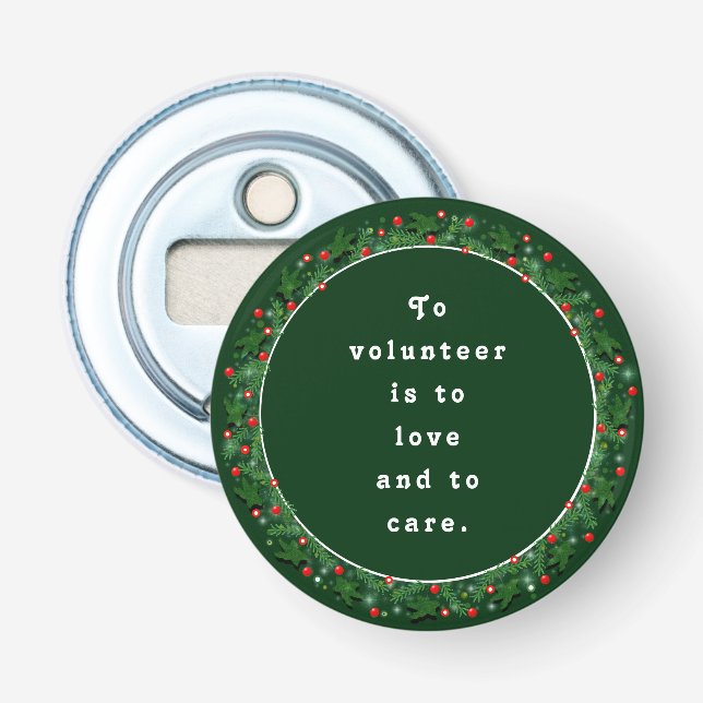 Volunteer Appreciation Gifts Bottle Opener (Front)