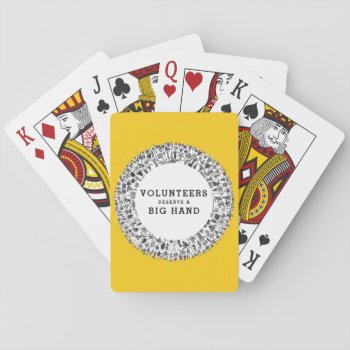 Volunteer Appreciation Gifts Playing Cards by ebbies at Zazzle