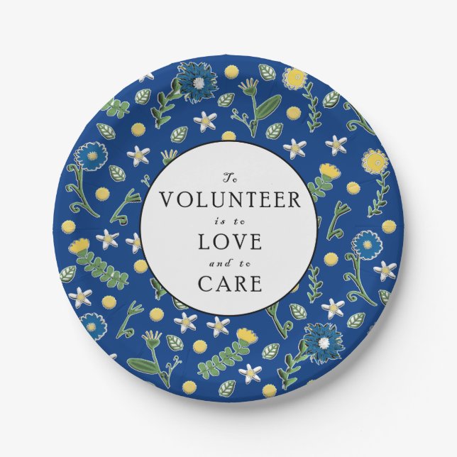 Volunteer Appreciation Paper Plates (Front)