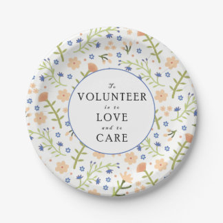 Volunteer Appreciation Paper Plates