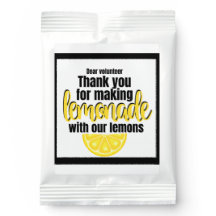 Volunteer Appreciation Thank You Lemonade Mix