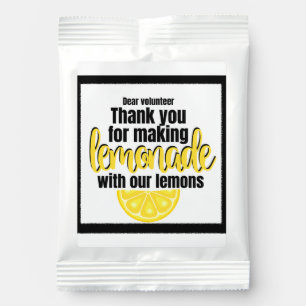 Volunteer Appreciation Thank You Lemonade Mix