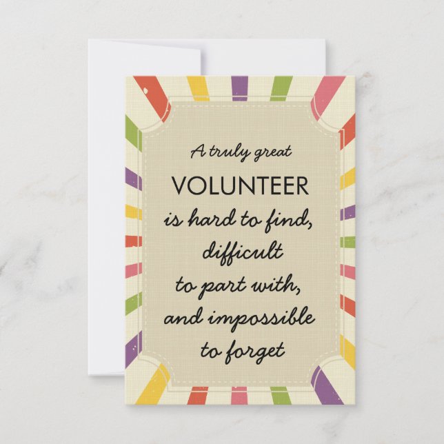 volunteer appreciation week card (Front)