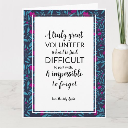 volunteer appreciation week  card